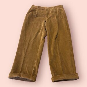 Jos A Bank Pants Men's 38x30 Brown Colorfast Corduroy Work Career Dress